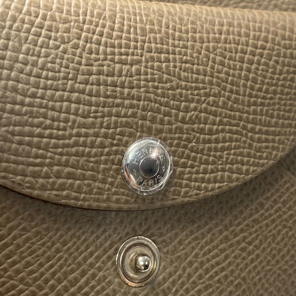 Used HERMESCard Case Leather Women