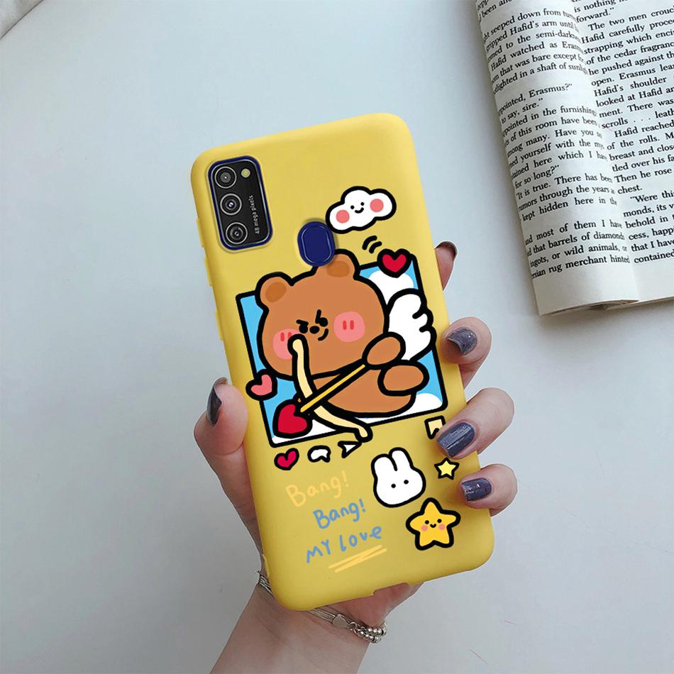 Cute Cartoon Case For Samsung Galaxy M51 M31 M21 M31S M21S M30S Case Candy Colorful Anime Painting TPU Silicone Cover Case Funda