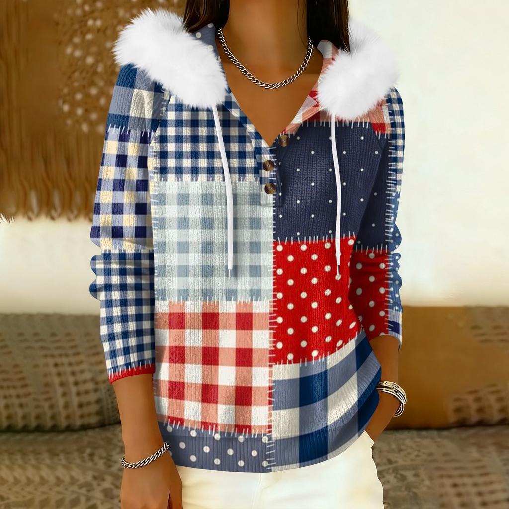 Damkappa Långärmad Med huva Varm vinterkappa Jacka