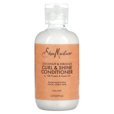 Curl & Shine palsam, paksud ja lokkis juuksed, kookospähkel ja hibisk, 3,2 fl untsi (95 ml)