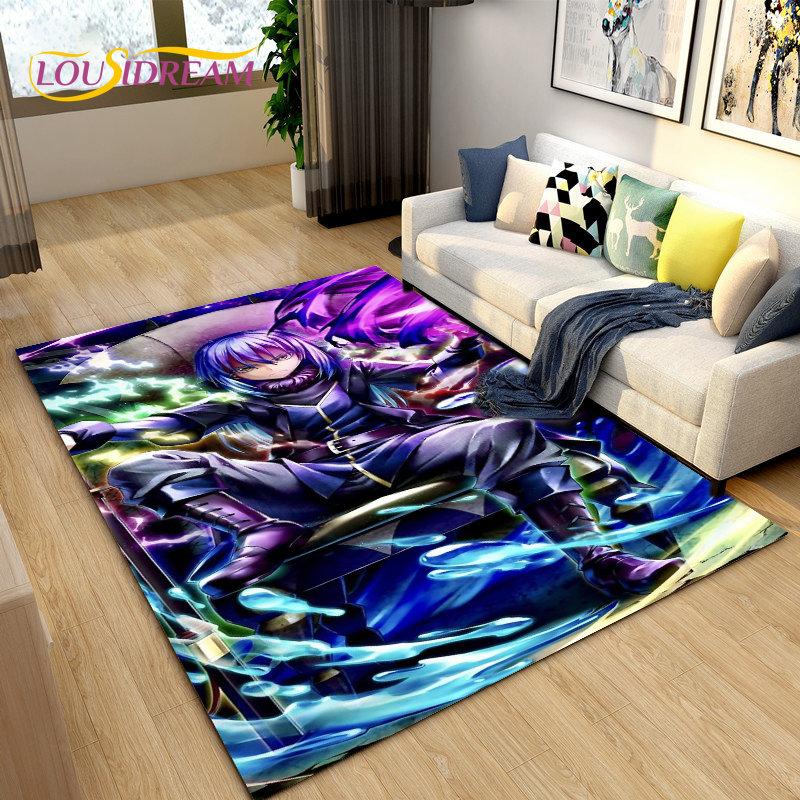 Tappeto Area Tappeto Anime I Got Reincarnated As A Slime, Tappeto per Soggiorno Camera da Letto Divano Zerbino Decorazione, Tappetino Antiscivolo per Bambini