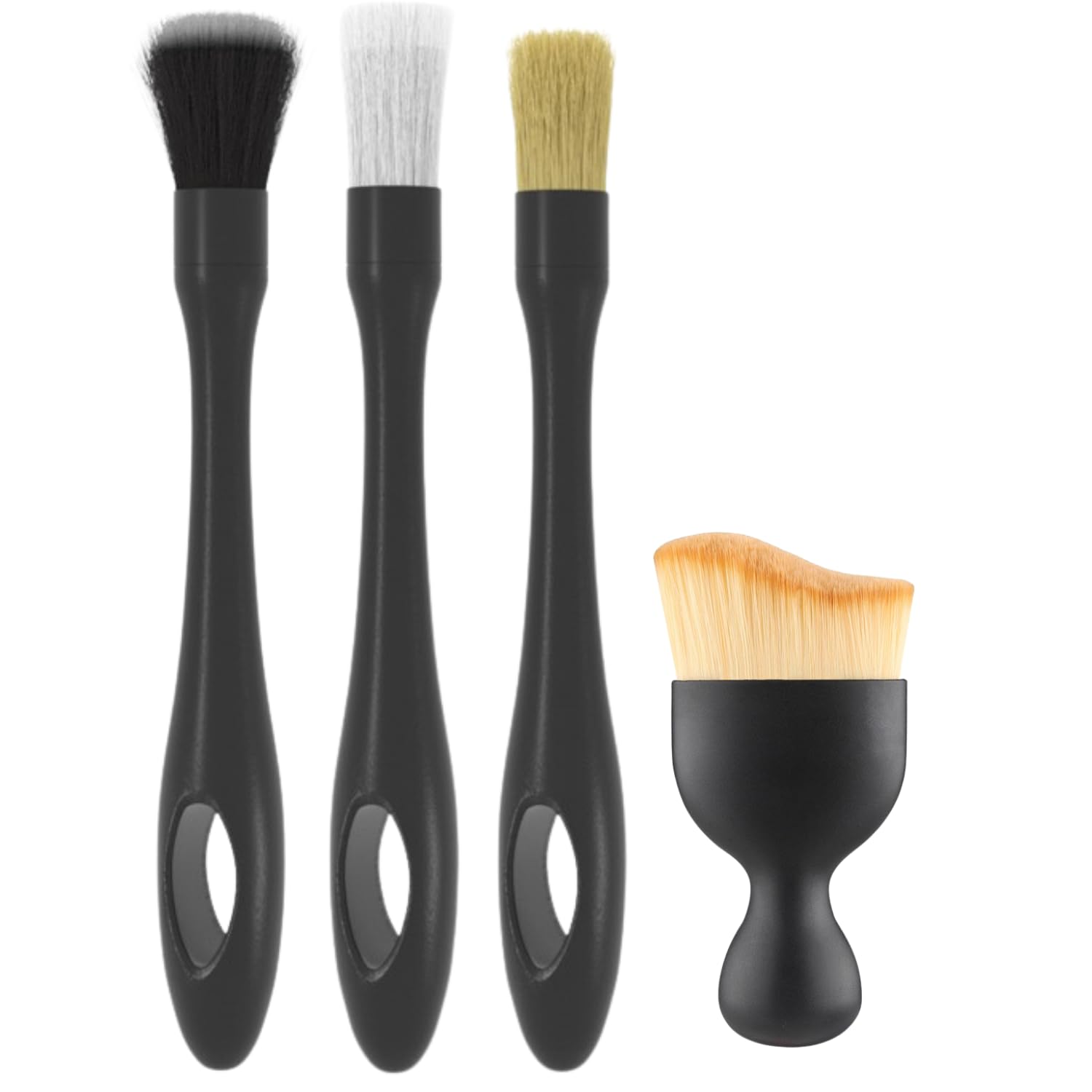 

Howpla Car Wash Brush Set of Car Wash Detail Brushes in 4, [Made Japan] чорний