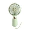 Portable Handheld Mini Fan with LED Light, USB Rechargeable, Quiet 3-Speed Cooling Fan