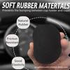 Cat design coasters for car cup set of 7cm soft rubber non-slip holders, 2, diameter, material, black.