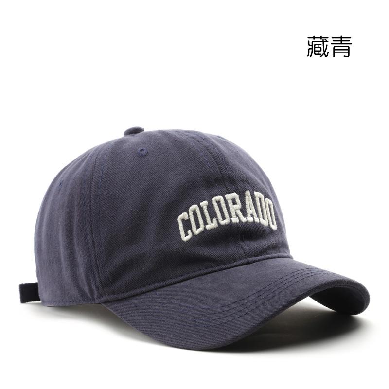 Hat Japanese fashion popular retro female alphabet embroidered cap outdoor men's sports and leisure sunshade baseball cap