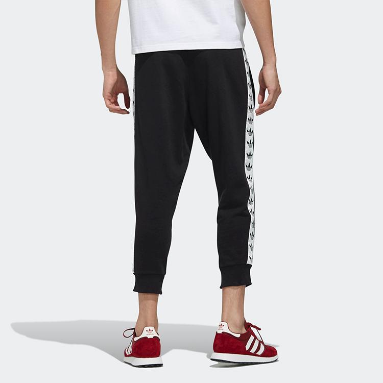 Adidas Originals Trefoil Joggers with Elastic Mid Waist Men Bottoms Black DX4228
