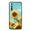 Beautiful Yellow Sunflower Phone Case For Realme 12 11 10 4G 9 8 5G 7 6 GT5 GT3 GT2 Pro Plus C21 C25 C35 GT Neo 2 3 3T 5 Cover