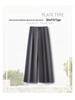 Spring 2025 Women's High-Waisted Grey Wide-Leg Trousers: Relaxed Fit, Loose Straight-Leg Casual Suit Pants