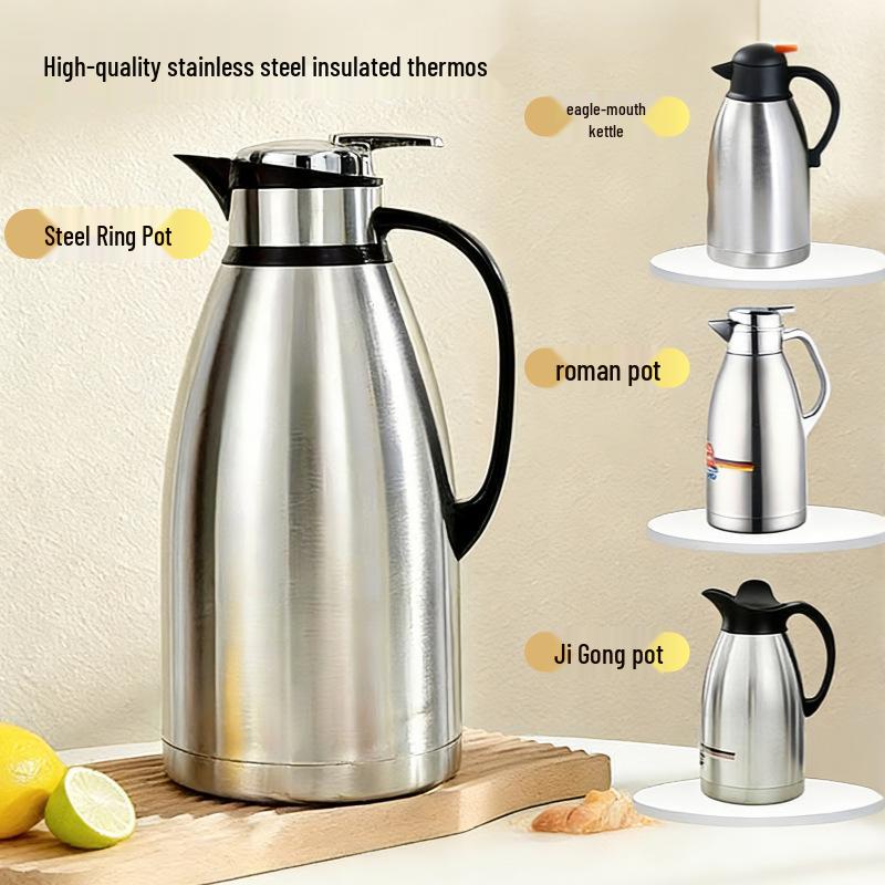 Stainless Steel Vacuum Flask Thermos - Double Layer, Easy-to-Carry Hot Water Bottle