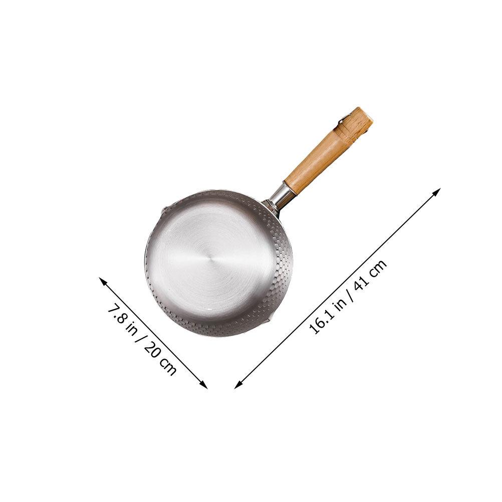 

1Pcs Space Saving Milk Pot Stainless Steel Small Soup Pan with Hanging Ring for Sauce Noodle Coffee Baby Food Outdoor