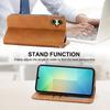 For Samsung Galaxy A07 5G/A07 4G Case Calf Texture PU Leather Wallet Phone Cover with Wrist Strap