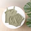 New Kids Girls Summer Suit Clothes Girls Baby Vest Camisole + Triangle Shorts 2Pcs Set Boys Fashion Trend 12M-18M-24M