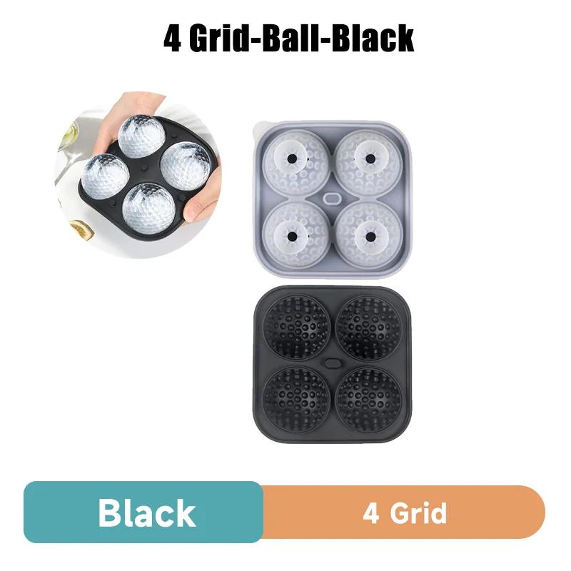 Golf Silicone Ice Ball Round Mold Whiskey Special 4 Golf Ice Grid Mold Kitchen Tools