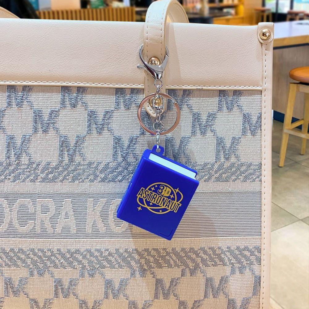 Welt 3D Buch Schlüsselanhänger Neuartiges Design Bombenexplosion Buch Magisches Buch Schlüsselanhänger Geburtstagsgeschenk