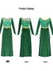 Princess Fiona Green Dress Shrek Cosplay Costume for Halloween & Stage Performance