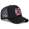 lip print 3D embroidery women men outdoors  baseball cap Summer shading breathability Hip hop mesh cap trucker hat