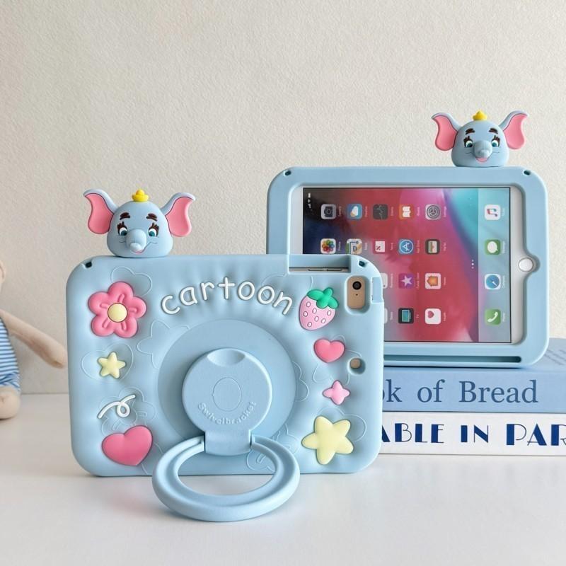 Cute Cartoons 3D Tablet Case For ipad 12th/11/10 Air 8 Mini 6/7 Pro 11 and Redmi Pad2 SE Pad 2 Pro 12.1inch Xiaomi Pad 8/7/6/5pro Kids Silicone Cover