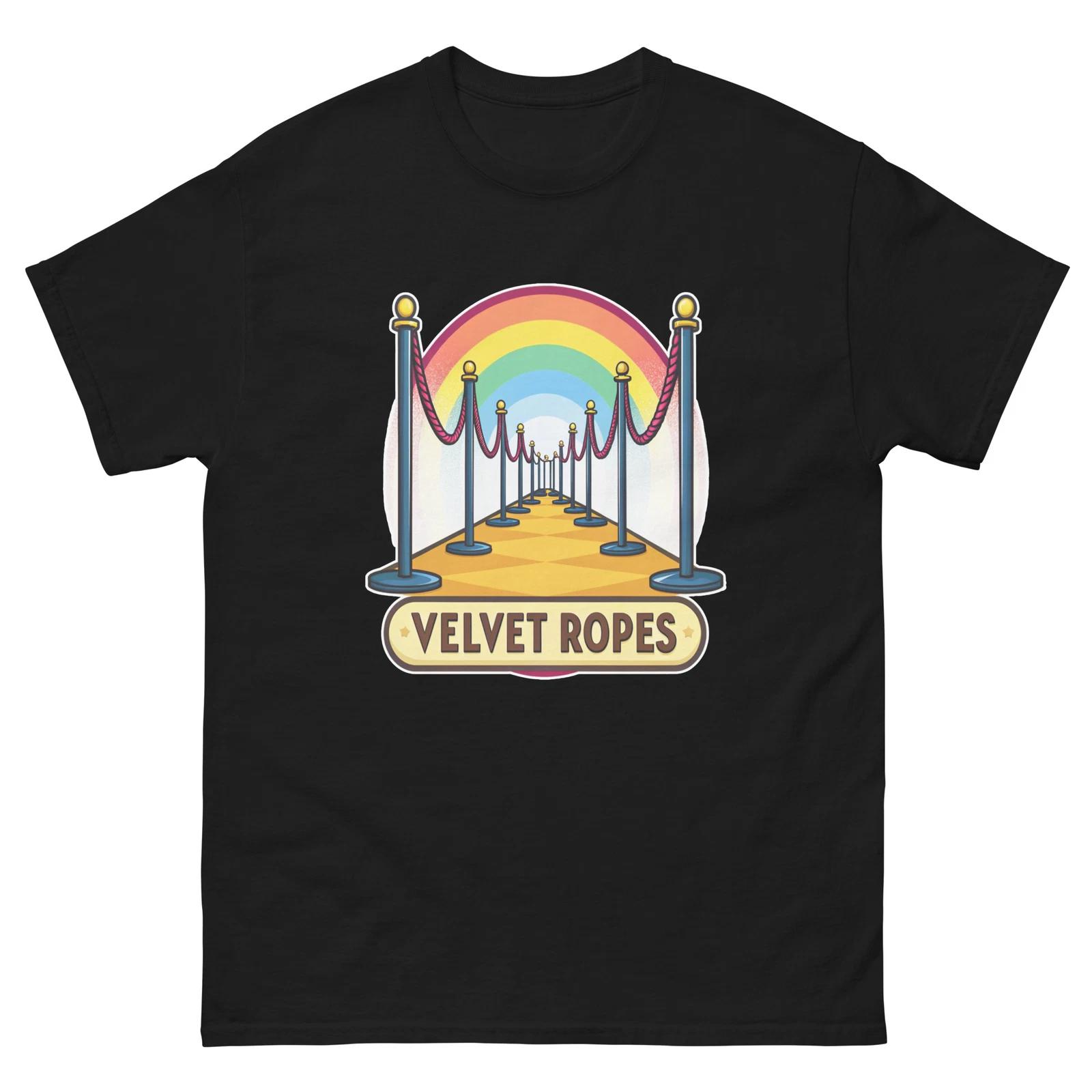 

Velvet Ropes Nightclub Bar Nightlife Party T-Shirt L