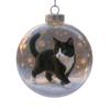 New Plastic Cat Ornament Solid Color DIY Acrylic Bauble Replacement Caps Creative Tree Decorative Ball Christmas Tree