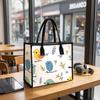Cute Bird Pattern Tote Bag Casual Daily Shoulder Handbag for Shopping Travel