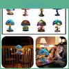 Flower Resin Colorful Mushroom Table Lamp Home Bedroom Decoration Powered Usb
