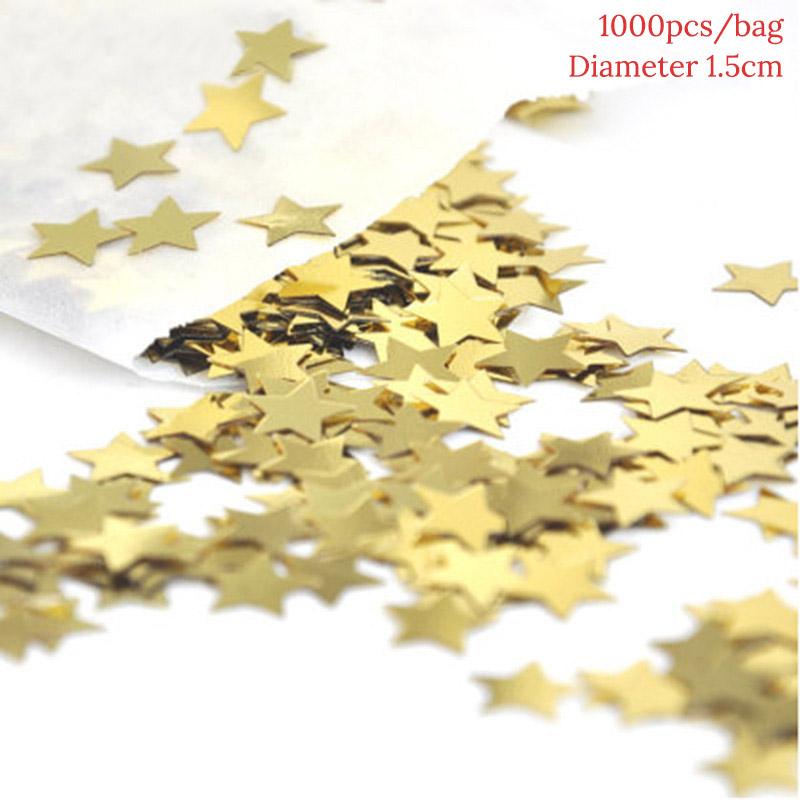 Wedding Decoration DIY Sequin Heart Star Confetti Scatter Accessories Crafts Sequin Birthday Party Festival Decoration Supplies
