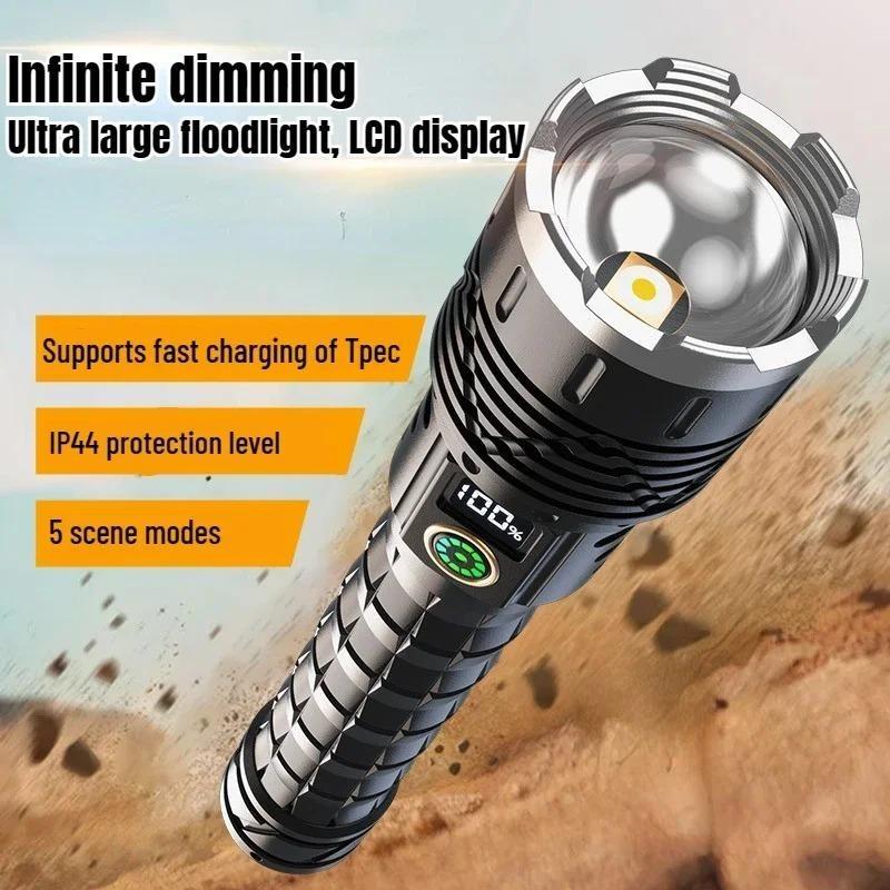 3800LM Hochleistungs-LED-Taschenlampen Taschenlampe Outdoor Ultrahelle Fackel LED-Laterne Langlebige und ultrahelle Beleuchtungstaschenlampe