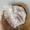 Baby Mädchen Mütze Lochspitze Spitze Hut Kommunionsmützen Kleinkind Breite Seitenmütze Kappe Sonnenschutz M020