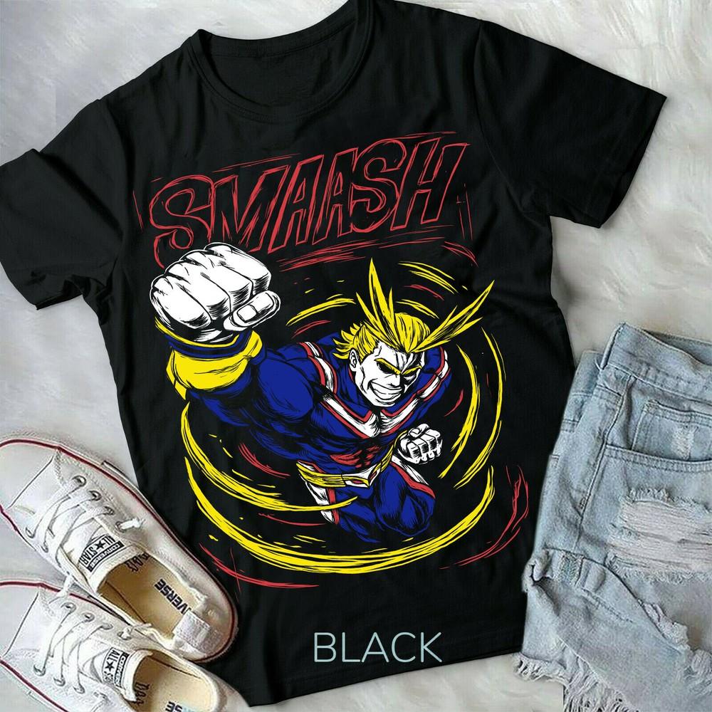 

all might t-shirt,plus ultra,boku no hero academia anime manga black shirt M