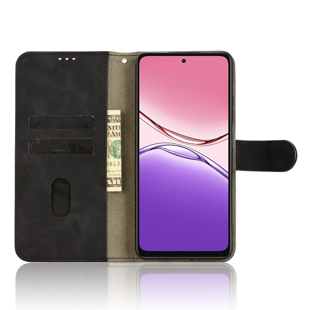 For Oppo A5x 5G/4G Leather Case Skin Feel Anti Drop Wallet Flip Phone Cover