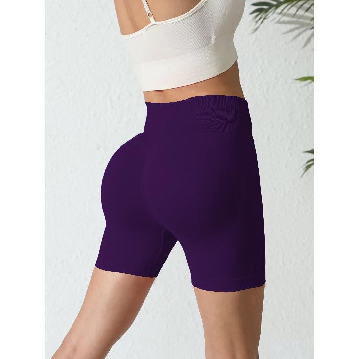New Seamless Waist Shorts, Breathable Outdoor Sports And Fitness Pants, Hip Lifting Tight Yoga Pants, Peach Hip Compression Pants For Women