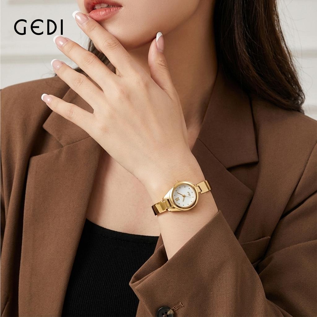 Niche high-end alloy watch student party exquisite medieval quartz watch women's waterproof bracelet watch