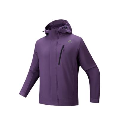 Outdoor Series Simple Soft Shell Comfortable Casual Hooded Fleece Warm Windproof Jacket Men Jacket 952546606-5