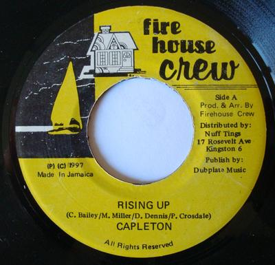 Δίσκος 7 ιντσών CAPLETON - Rising Up NONE Firehouse Crew 1997 Τζαμάικα Ρέγκε, Σκα & Νταμπ Μεταχειρισμένο