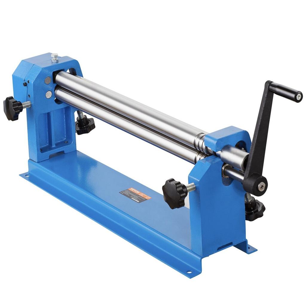 Slip Roll Machine, 610 mm Forming Width, Sheet Metal Slip Roller Rolling Bending Machine, with 2 Detachable Rollers for Low Carbon Steel Copper Sheet