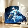 football player Pattern Blanket for Home Decoration, Bed, Sofa, Car Travel, Camping, Suitable for All Seasons, Birthday Christmas Gift
