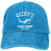 Adult Unisex Cotton Jeans Cap Old-Fashion Adjustable Hat Quints Shark Fishing Jaws 7 Colors Available Dad Hip Hop Hats