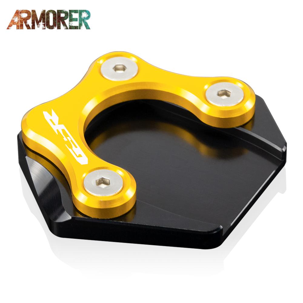 Motorcycle Accessories For SUZUKI GSR 750 GSR750 Kickstand Foot Side Stand Extension Pad Support Plate 2011 2012 2013 2014