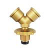 Tap connector Brass Valve Fittings Y-shaped with switch Three way valve stress relief 4-point Gas tap changer Liquefied gas tank