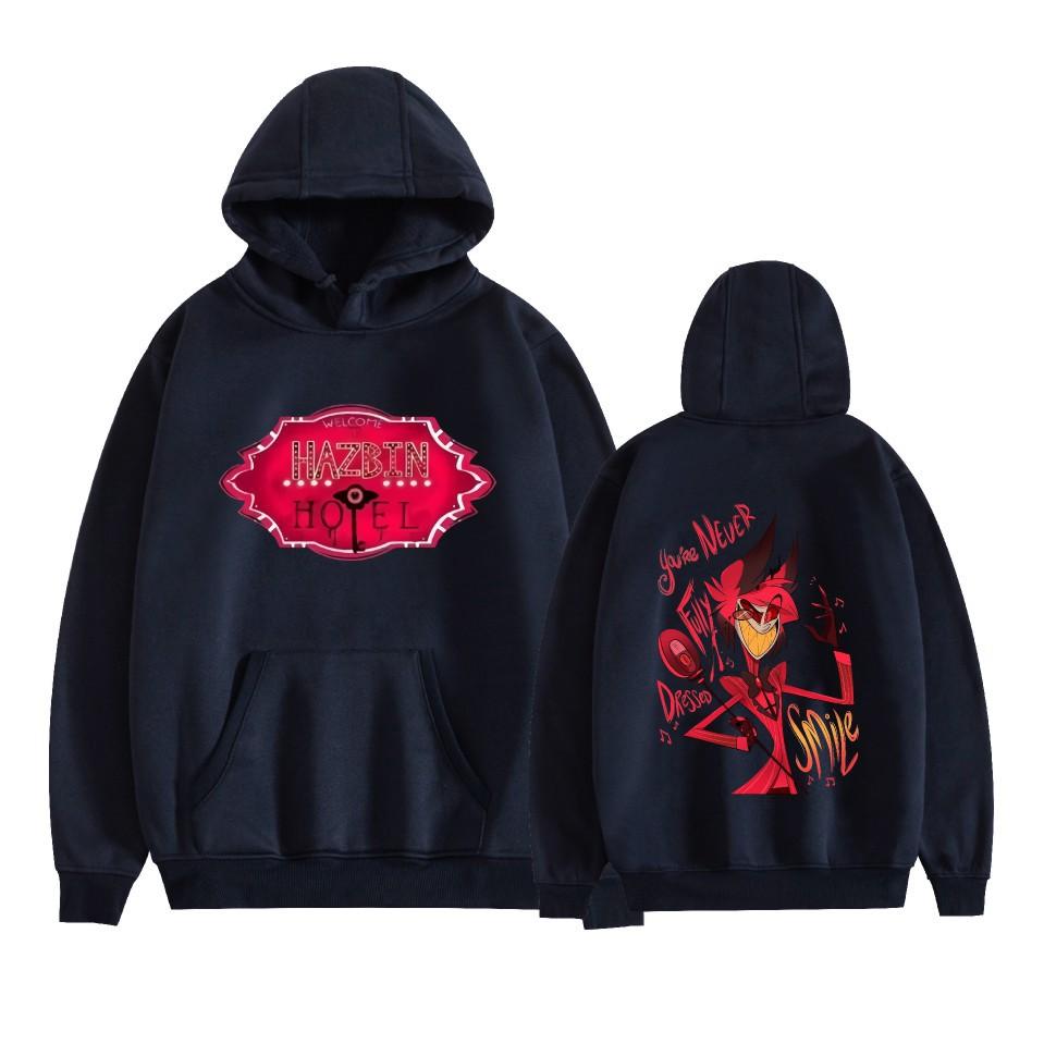 Fashion Hazbin Hotel Hoodies for Men Women Harajuku Casual Sweatshirts Unisex Long Sleeve Pullover Hoodie Streetwear
