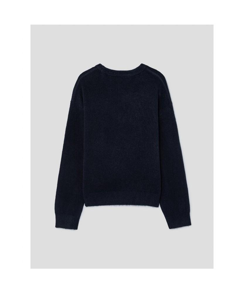 8SECONDS Soft Touch Round Neck Pullover Navy