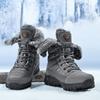 Men Winter Snow Boots Warm Hiking Waterproof Leather Big Size Men's Outdoor Sneakers