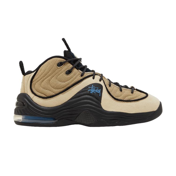 Herren Sneaker Nike Air Penny 2 Stussy Rattan Limestone Rattan/Limestone-Schwarz 47.5 beige