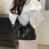 PU Leather Bowknot Shoulder Bag Zipper Bow Crossbody Bag Portable Bow Tote Bag  Outdoor