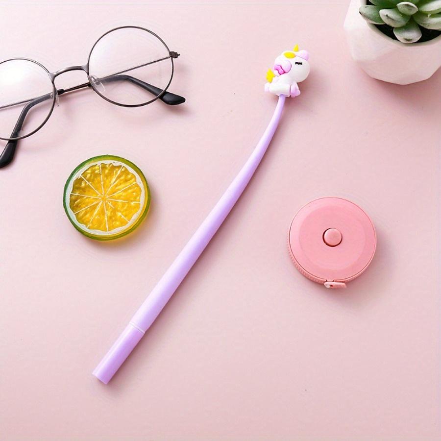 48Pcs 0.5mm Cute Unicorn Shape Neutral Pen, Cute Style Durable School Learn Water-based Pen for Awarding Student Prizes, Smooth Writing Office Supplie