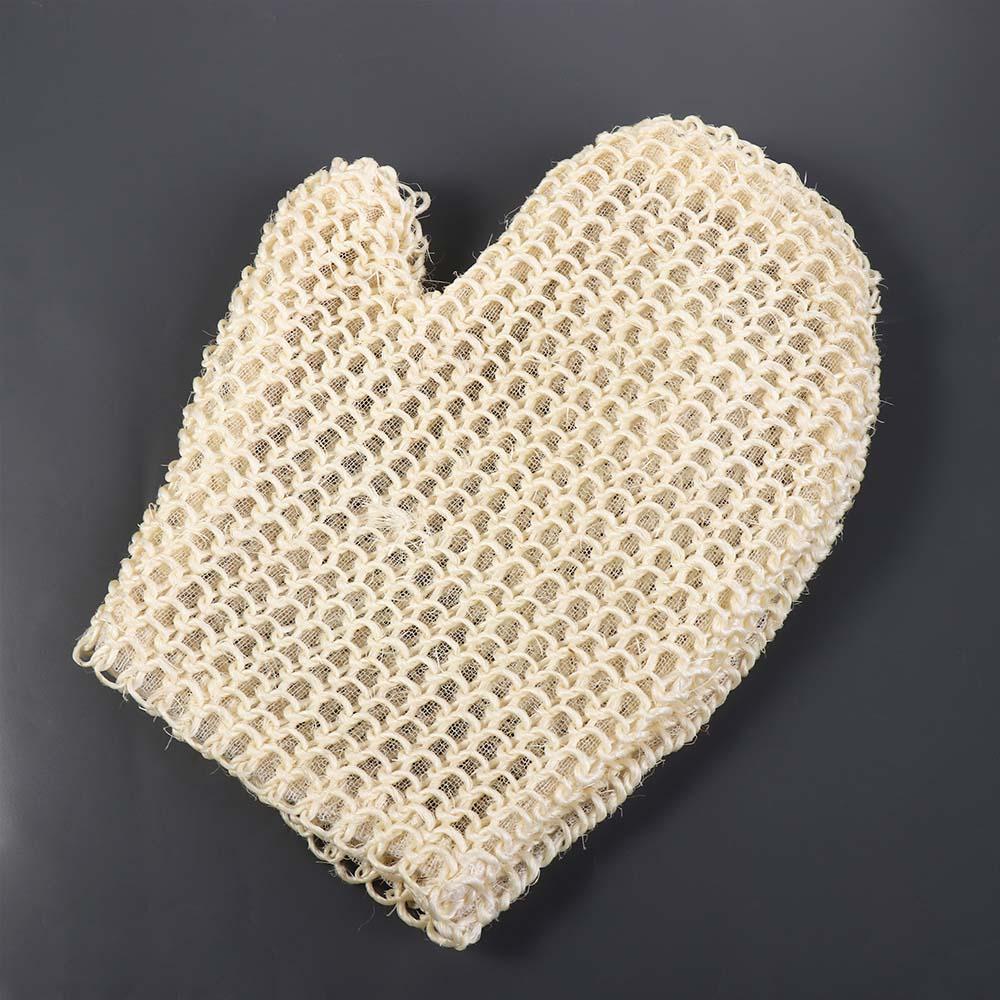 Cleaning Tool Bathing Accessories Body Scrubber Shower Brush Exfoliating Glove Sisal Bath Gloves