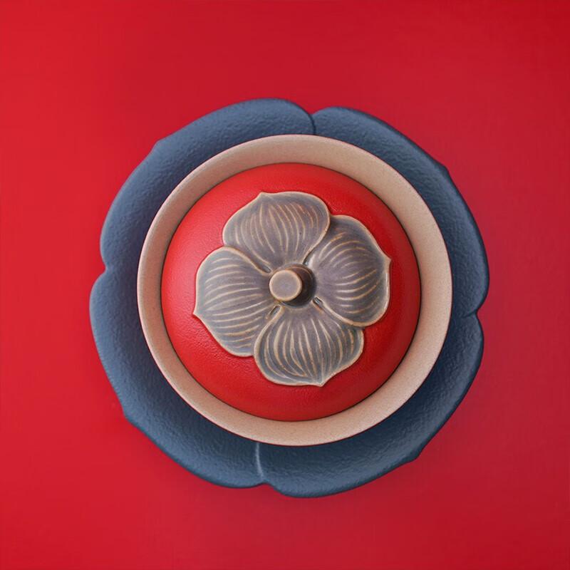 Edenus Vermilion Glaze Ceramic Gongfu Tea Set