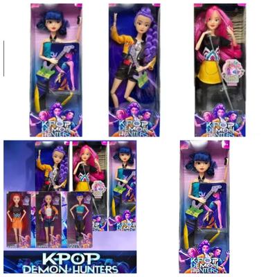 NEW Anime KPop Demon Hunters Doll Vinyl Toy Rumi Mira Zoi Character Vinyl Mask Figurine Birthday Gift Fan Club Gifts