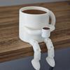 3D Printing Exquisite Movable Joint Coffee Cup Decoration Cute Brown Coffee Bean Decoration Suitable for Coffee Shop Living Room Decoration