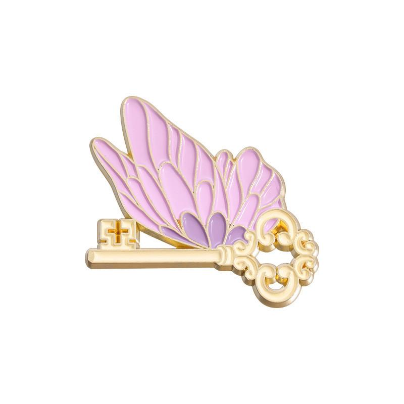Colorful Cartoon Trendy Brooch With Winged Magic Bottle Shape Versatile And Accessory Unique